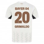 Günstige Fußballtrikots Bayer 04 Leverkusen Alejandro Grimaldo 20 Auswärtstrikot 2024-25 Kurzarm